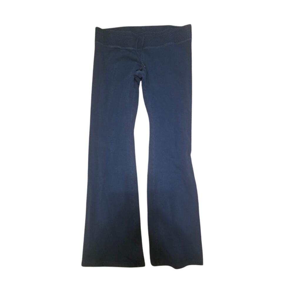 Express Editor Blue Stretch Flare Lounge Pants Women’s M 2006 Y2K Low Rise